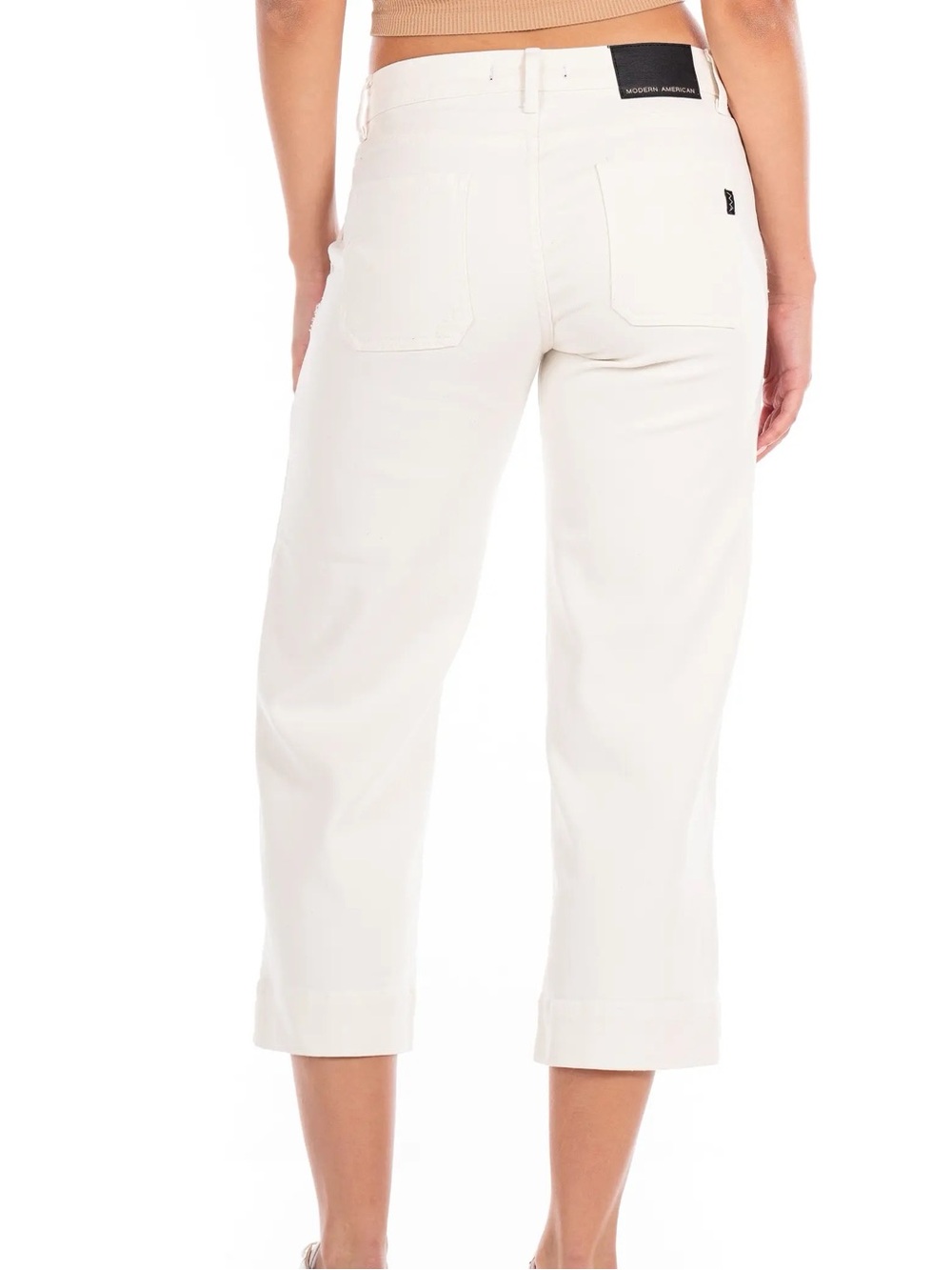 MODERN AMERICAN Farrah Crop Utility Wide Leg Jeans in Blush! 🌸 - Picture 9 of 16
